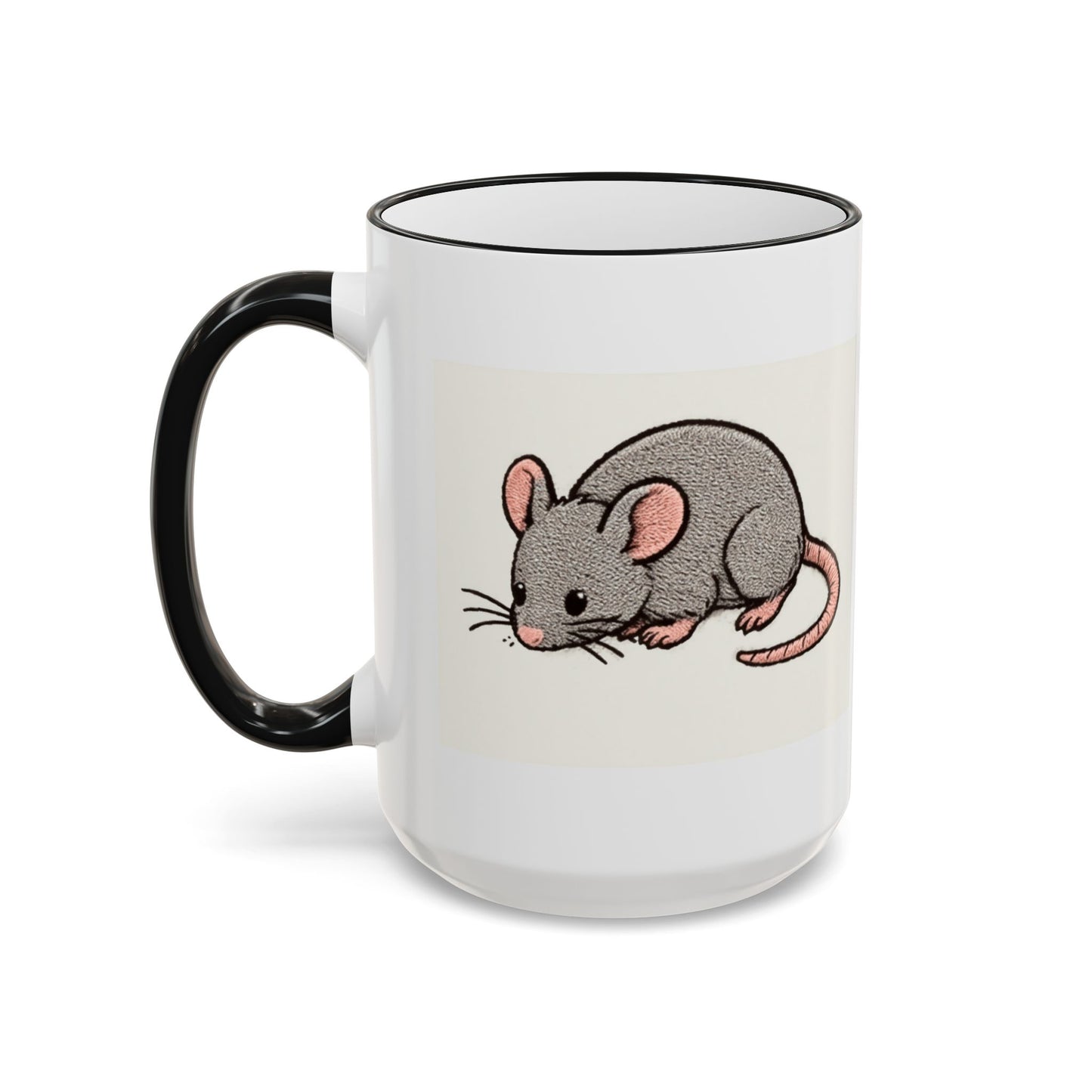 NASDA Dogs Smell Better Accent Rim Mug, rat