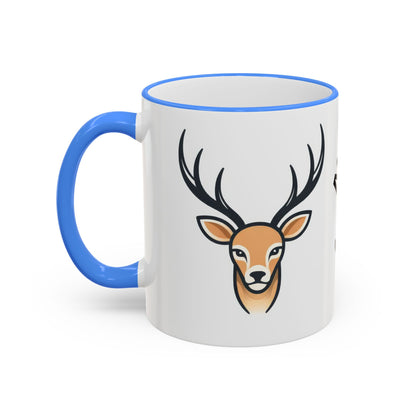 NASDA Dogs Smell Better; Accent Rim Coffee Cup, antlers