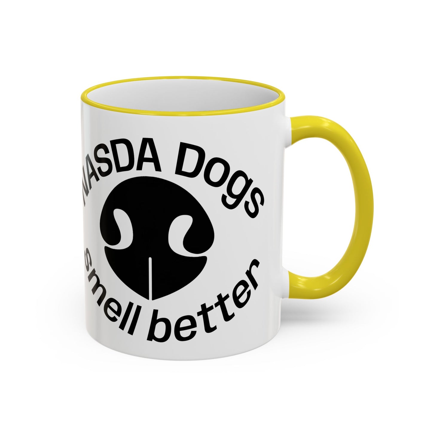 NASDA Dogs Smell Better; Accent Rim Coffee Cup, antlers