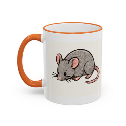 NASDA Dogs Smell Better Accent Rim Mug, rat