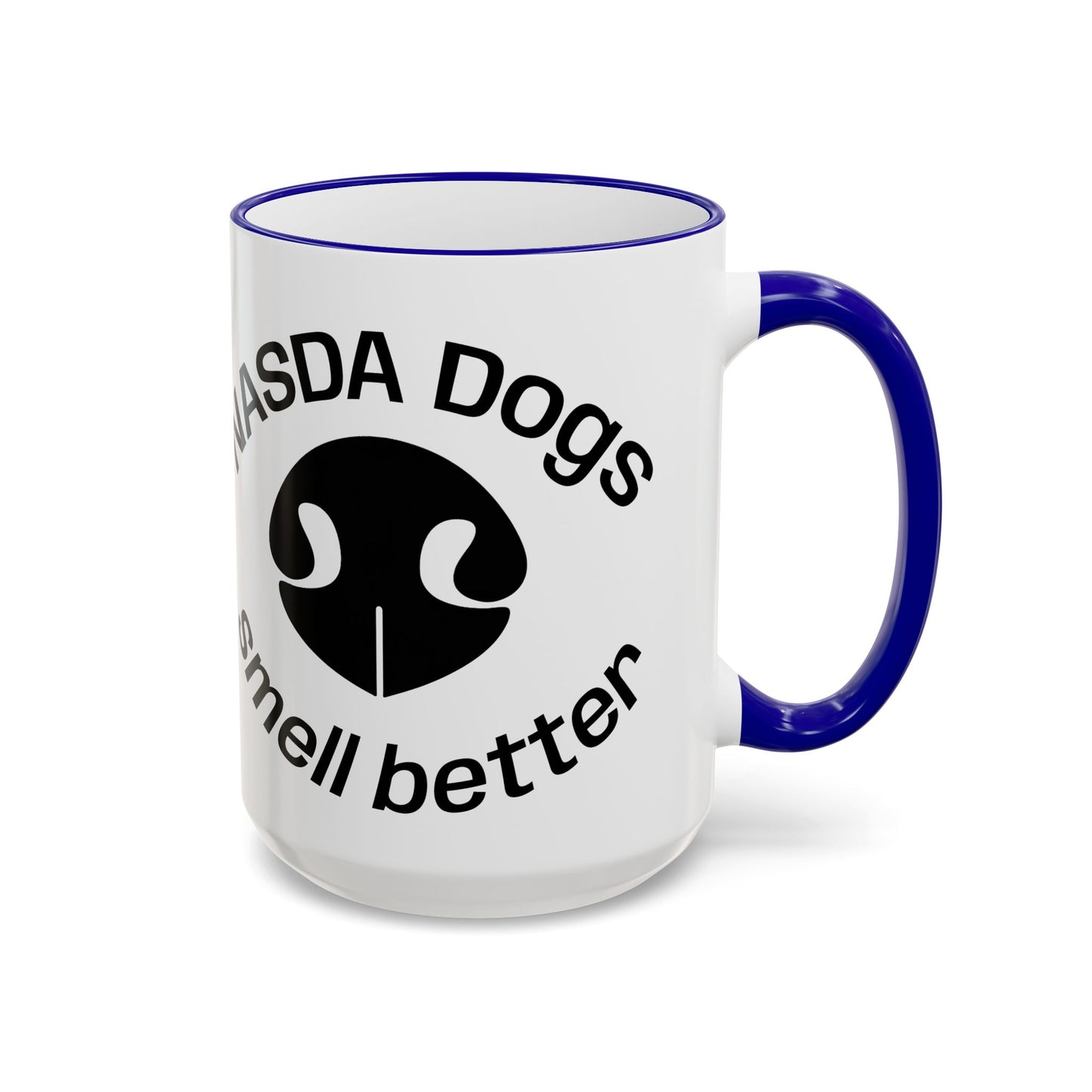 NASDA Dogs Smell Better; Accent Rim Coffee Cup, antlers