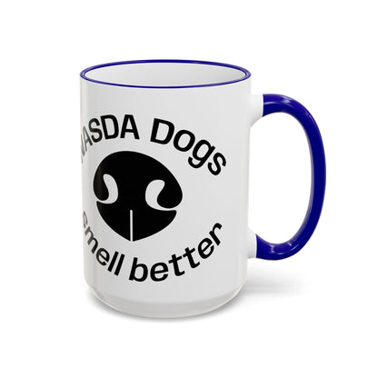NASDA Dogs Smell Better; Accent Rim Coffee Cup, antlers