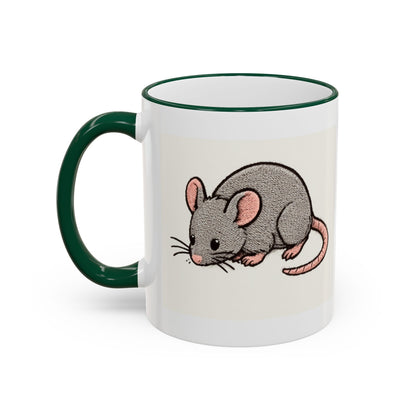 NASDA Dogs Smell Better Accent Rim Mug, rat