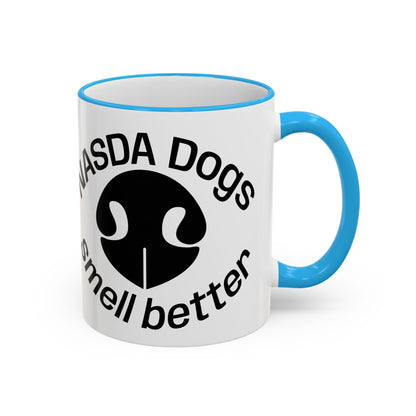 NASDA Dogs Smell Better; Accent Rim Coffee Cup, antlers