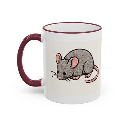NASDA Dogs Smell Better Accent Rim Mug, rat