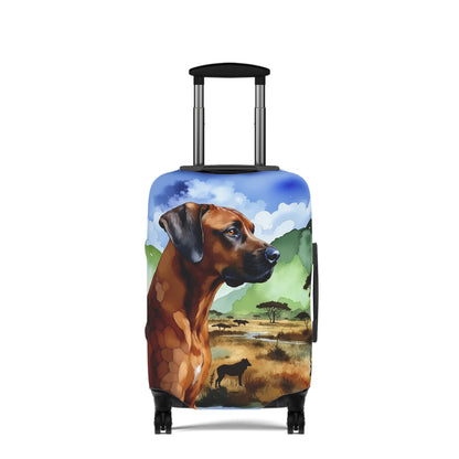 Luggage Cover, Rhodesian Ridgeback, African Plains Design