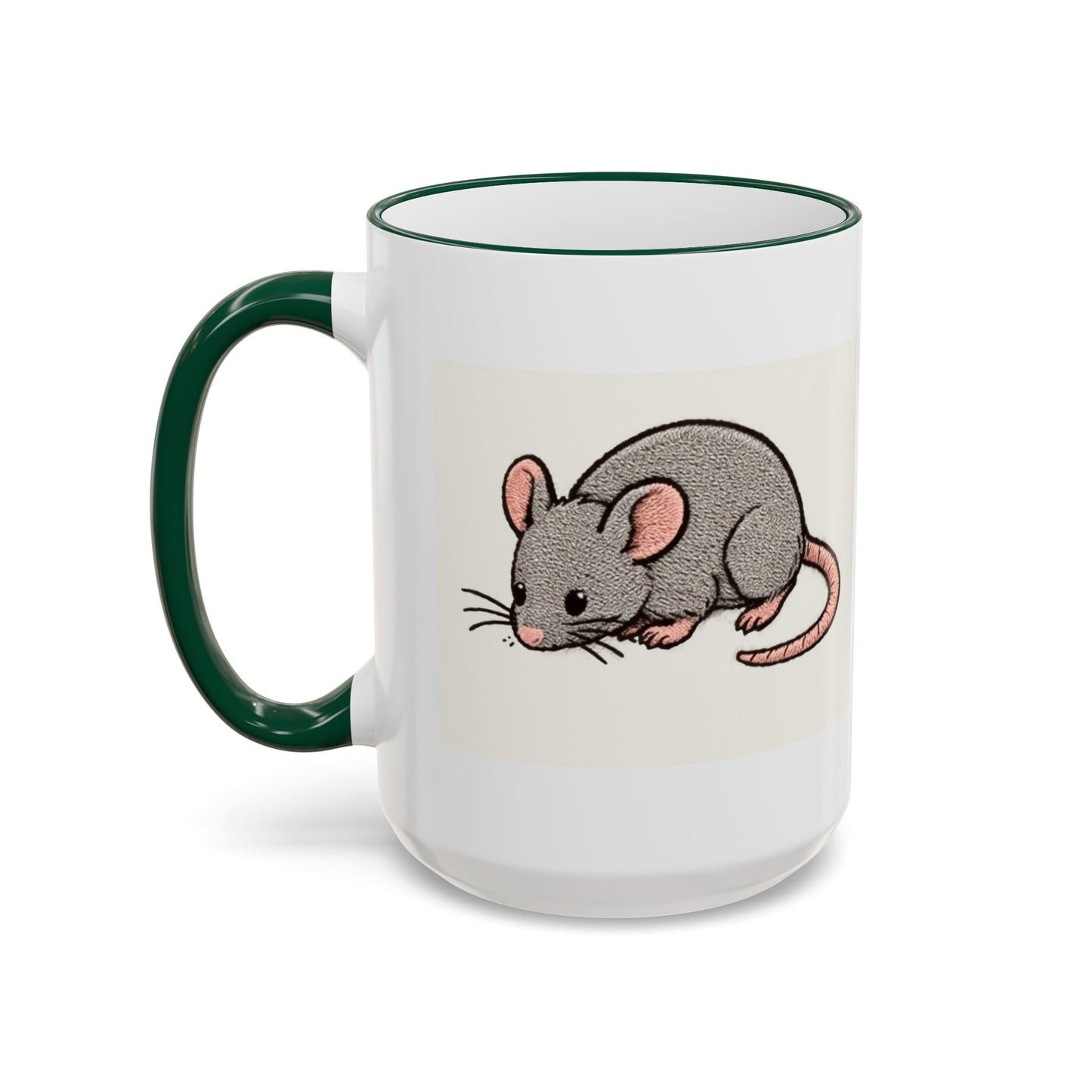 NASDA Dogs Smell Better Accent Rim Mug, rat