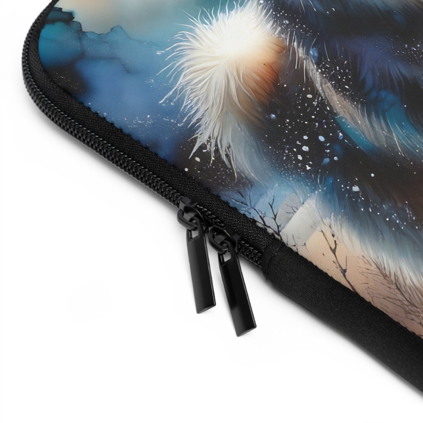 Laptop Sleeve, Alaskan Malamute, alcohol ink #2