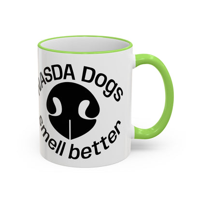 NASDA Dogs Smell Better; Accent Rim Coffee Cup, antlers