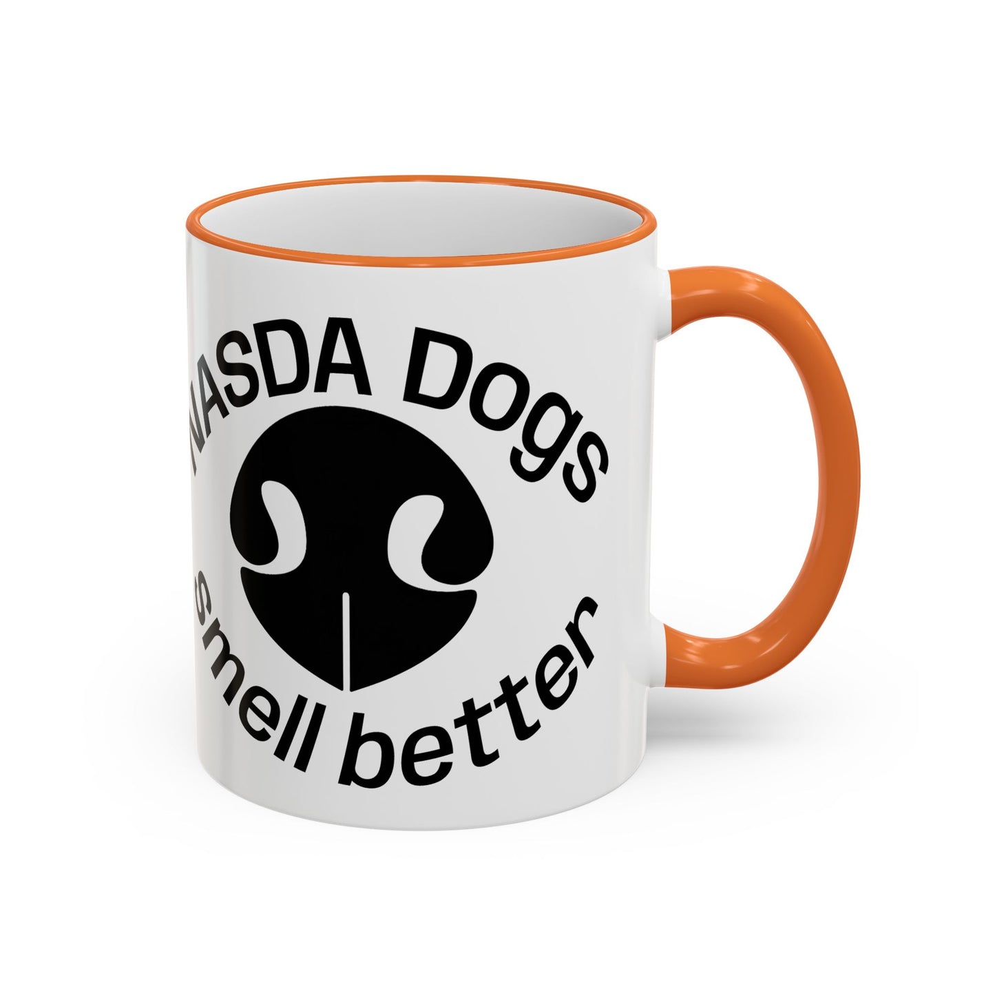 NASDA Dogs Smell Better; Accent Rim Coffee Cup, antlers