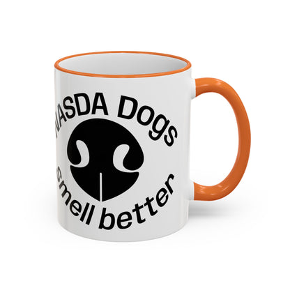 NASDA Dogs Smell Better; Accent Rim Coffee Cup, antlers