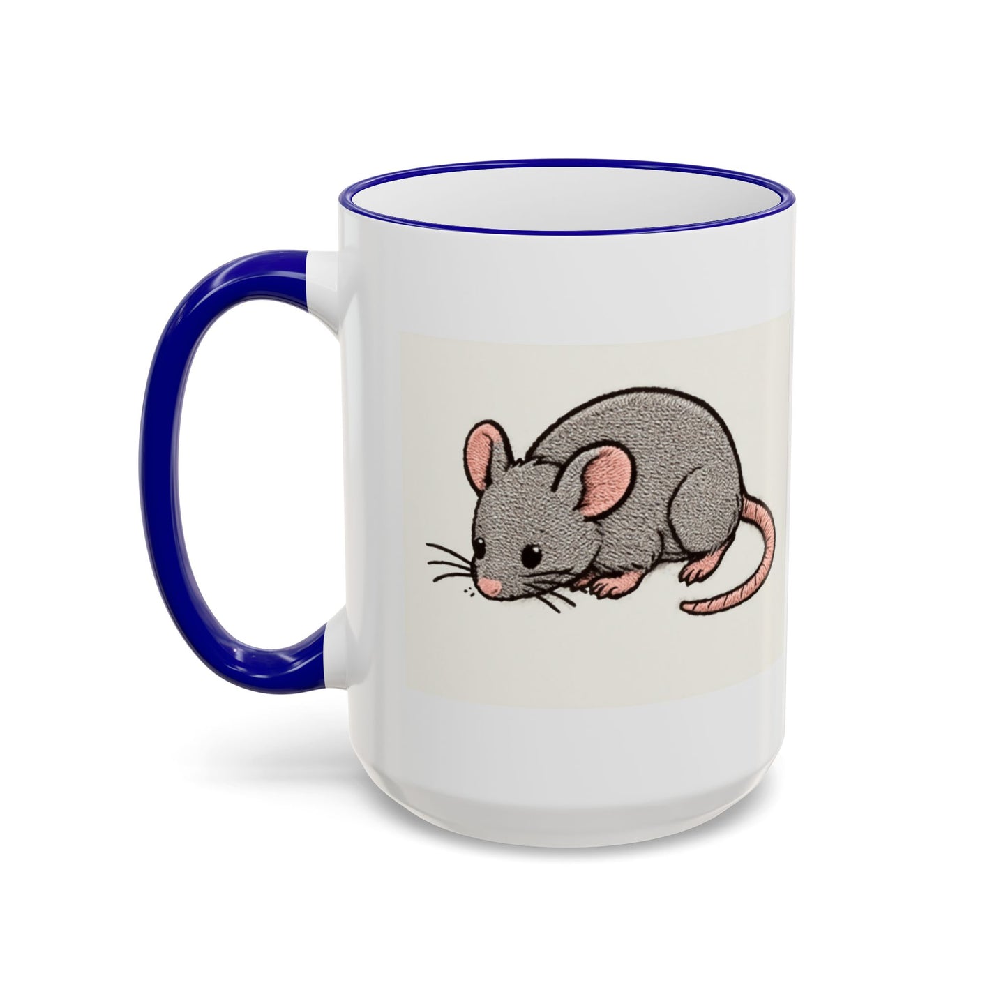 NASDA Dogs Smell Better Accent Rim Mug, rat