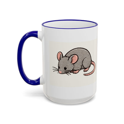 NASDA Dogs Smell Better Accent Rim Mug, rat