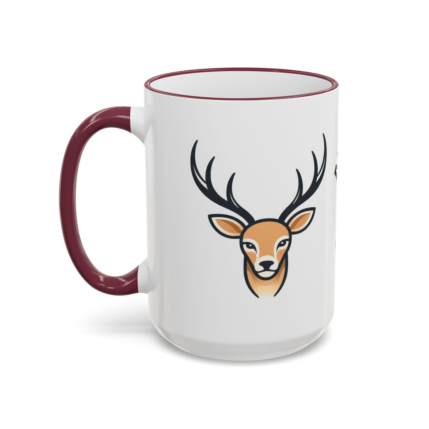 NASDA Dogs Smell Better; Accent Rim Coffee Cup, antlers