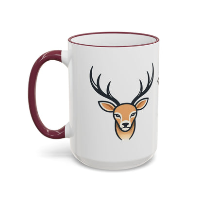 NASDA Dogs Smell Better; Accent Rim Coffee Cup, antlers