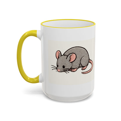 NASDA Dogs Smell Better Accent Rim Mug, rat