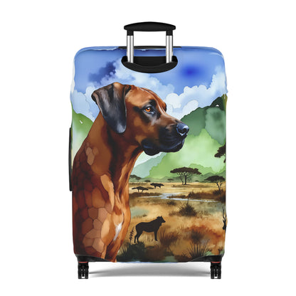 Luggage Cover, Rhodesian Ridgeback, African Plains Design