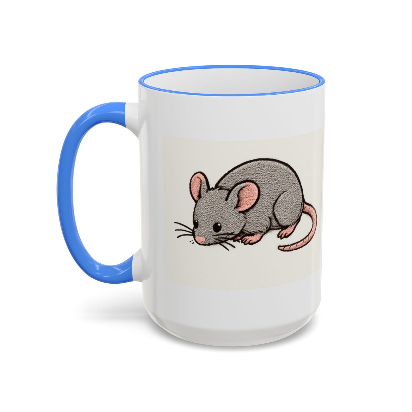 NASDA Dogs Smell Better Accent Rim Mug, rat