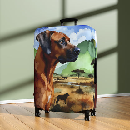 Luggage Cover, Rhodesian Ridgeback, African Plains Design