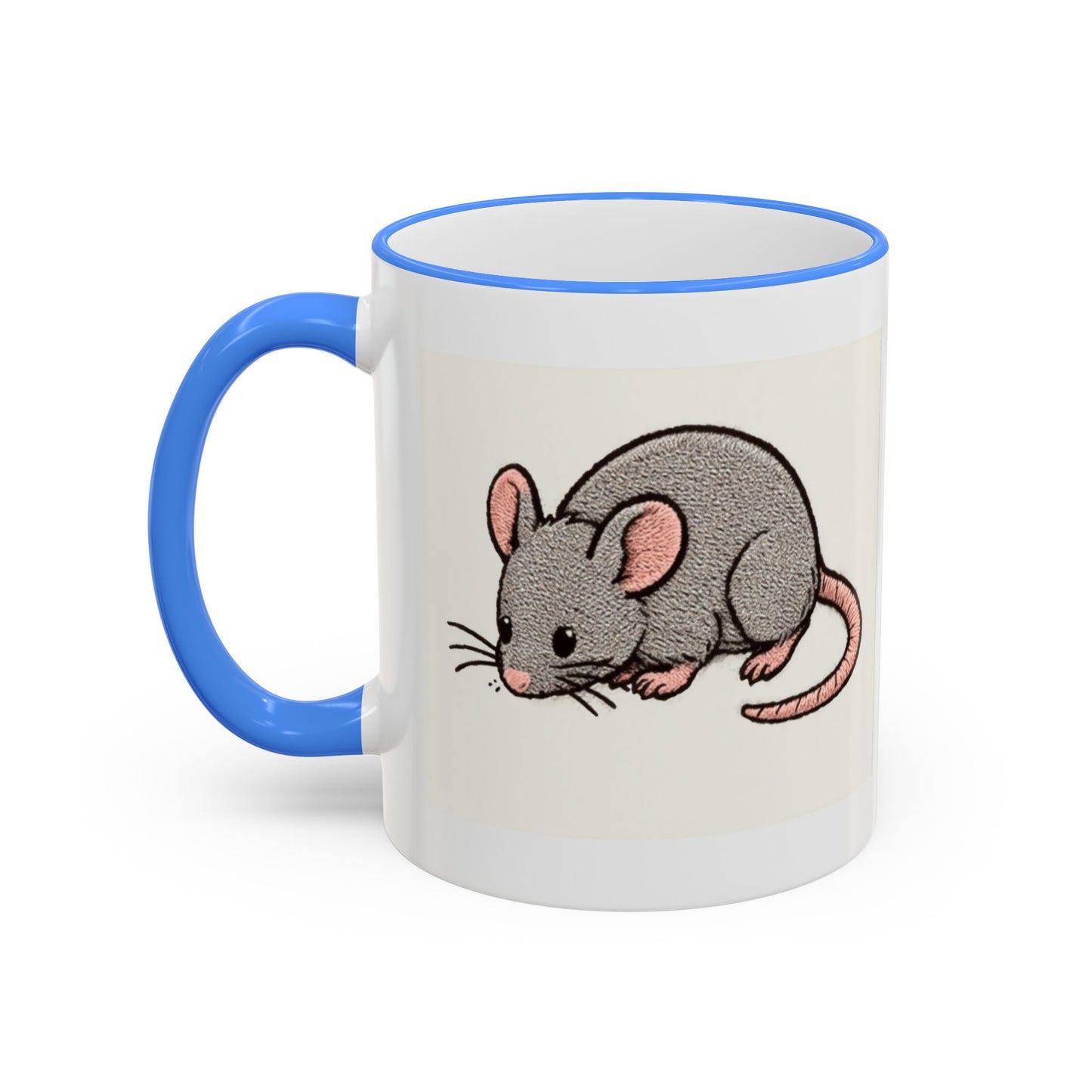 NASDA Dogs Smell Better Accent Rim Mug, rat