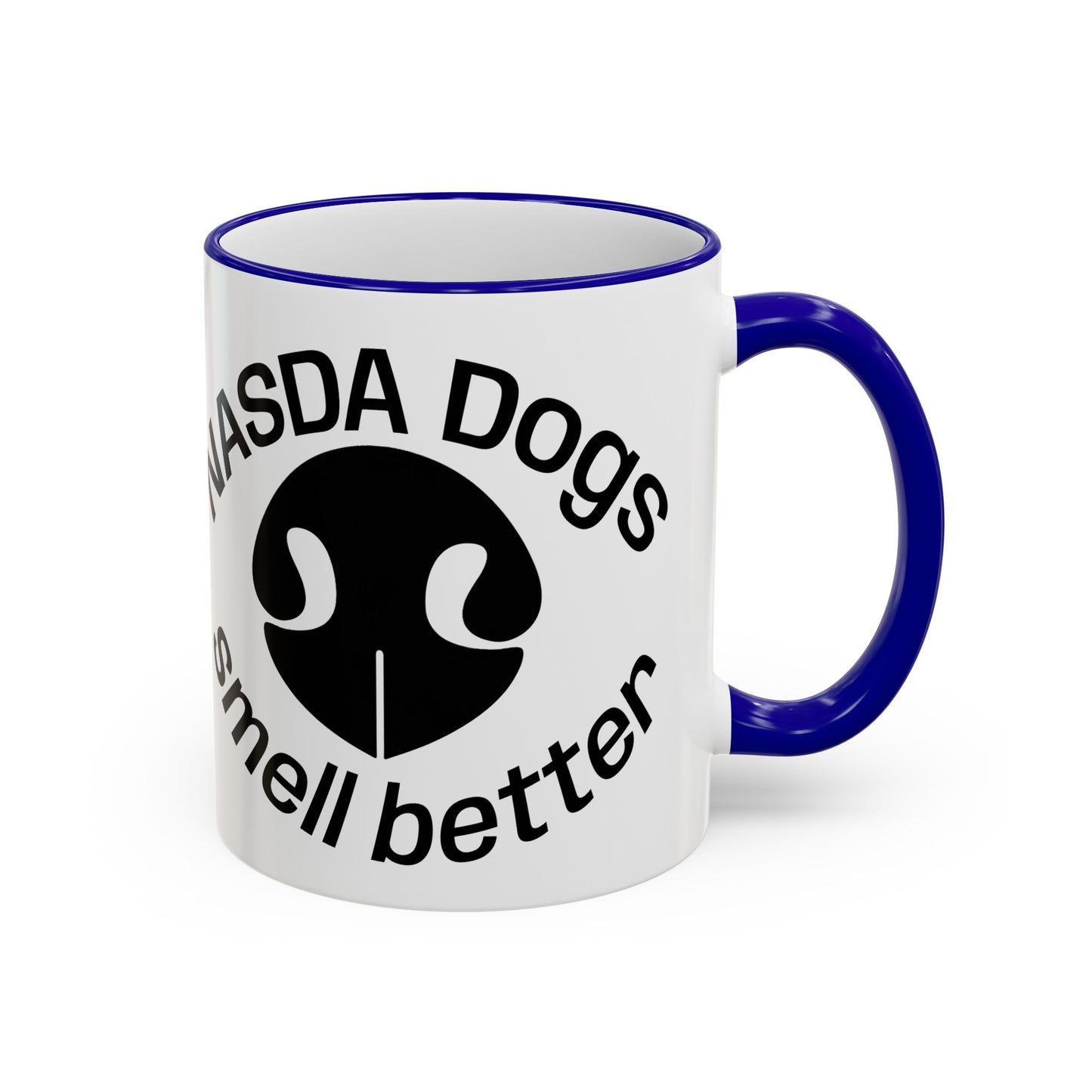 NASDA Dogs Smell Better; Accent Rim Coffee Cup, antlers