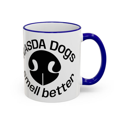 NASDA Dogs Smell Better; Accent Rim Coffee Cup, antlers