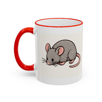 NASDA Dogs Smell Better Accent Rim Mug, rat