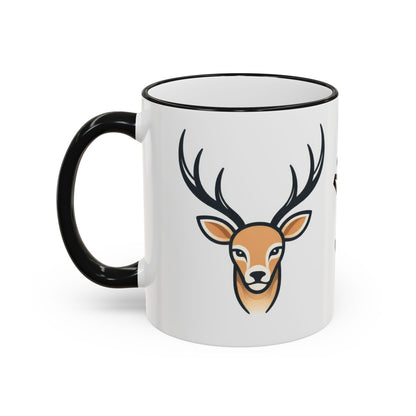 NASDA Dogs Smell Better; Accent Rim Coffee Cup, antlers