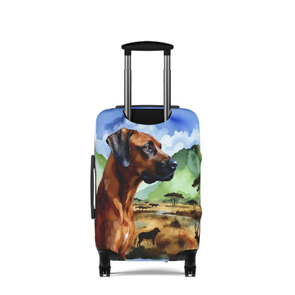 Luggage Cover, Rhodesian Ridgeback, African Plains Design