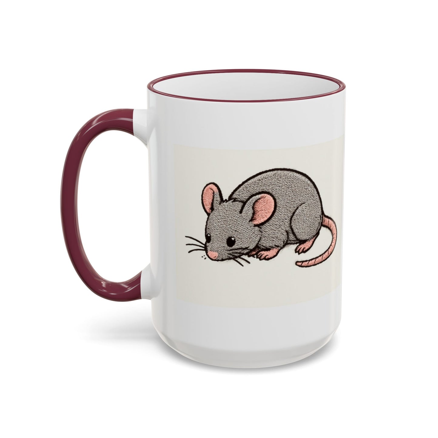 NASDA Dogs Smell Better Accent Rim Mug, rat