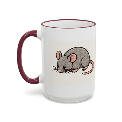 NASDA Dogs Smell Better Accent Rim Mug, rat