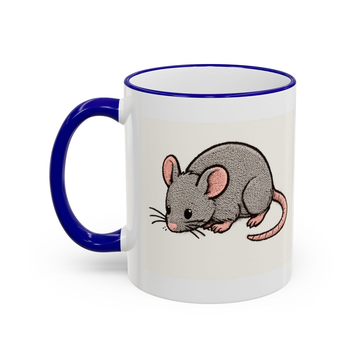 NASDA Dogs Smell Better Accent Rim Mug, rat