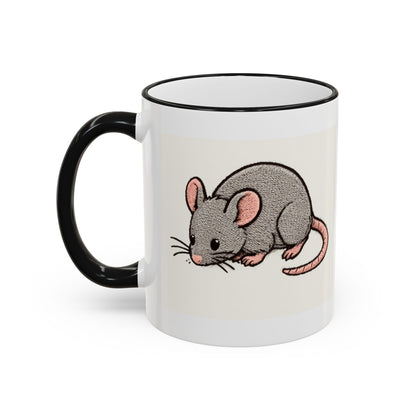 NASDA Dogs Smell Better Accent Rim Mug, rat