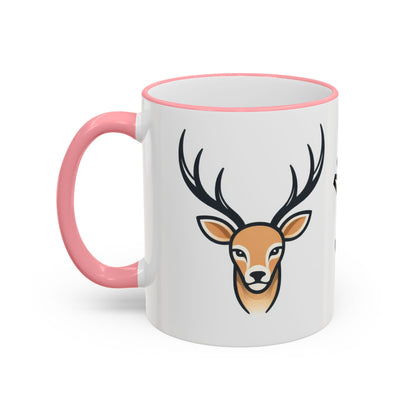 NASDA Dogs Smell Better; Accent Rim Coffee Cup, antlers