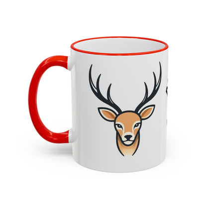 NASDA Dogs Smell Better; Accent Rim Coffee Cup, antlers