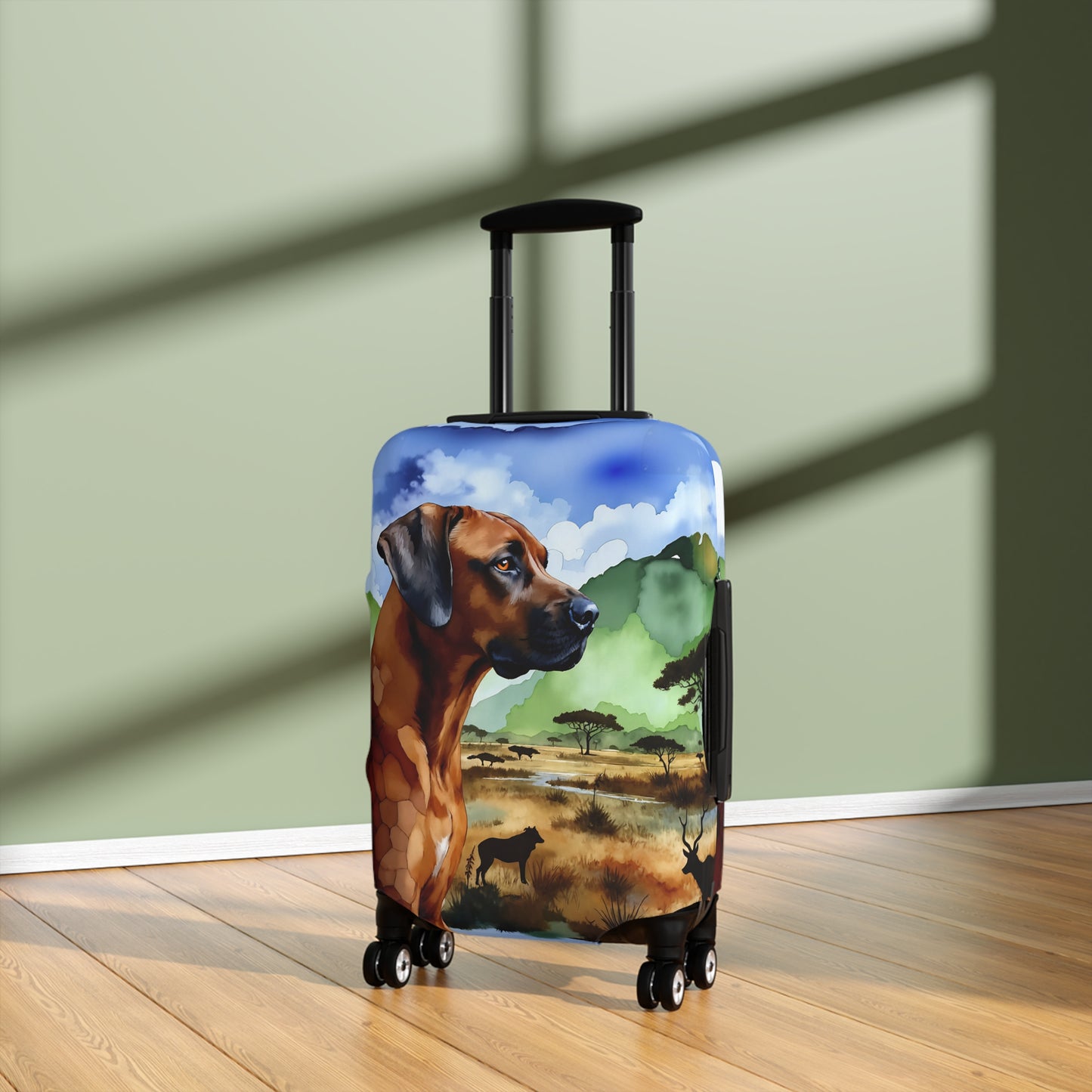 Spandex Luggage Cover, Rhodesian Ridgeback