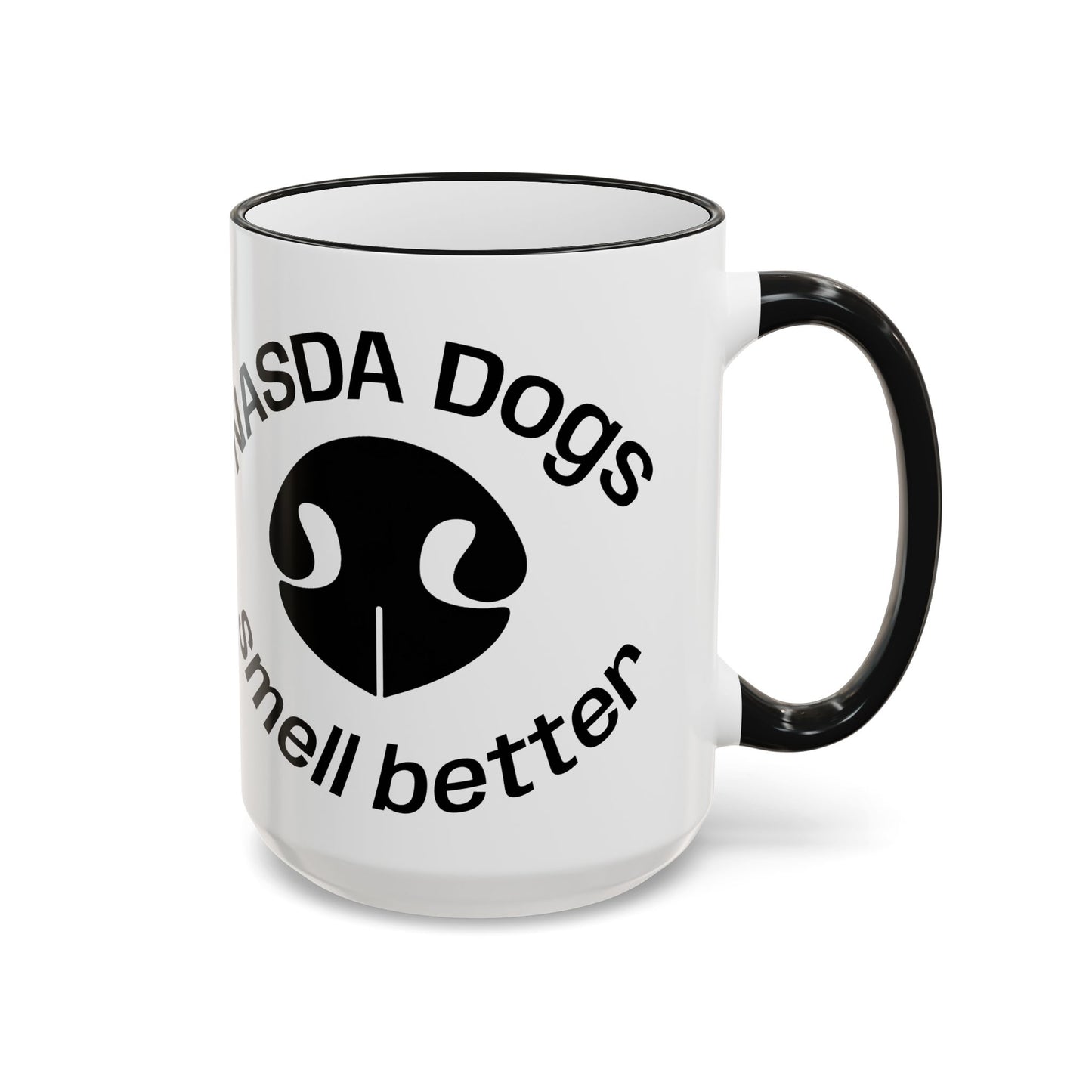 NASDA Dogs Smell Better; Accent Rim Coffee Cup, antlers
