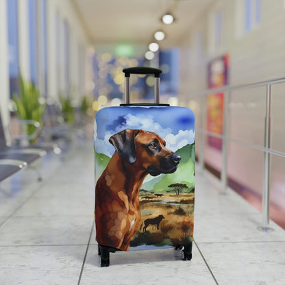 Luggage Cover, Rhodesian Ridgeback, African Plains Design