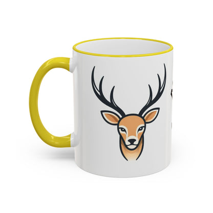 NASDA Dogs Smell Better; Accent Rim Coffee Cup, antlers