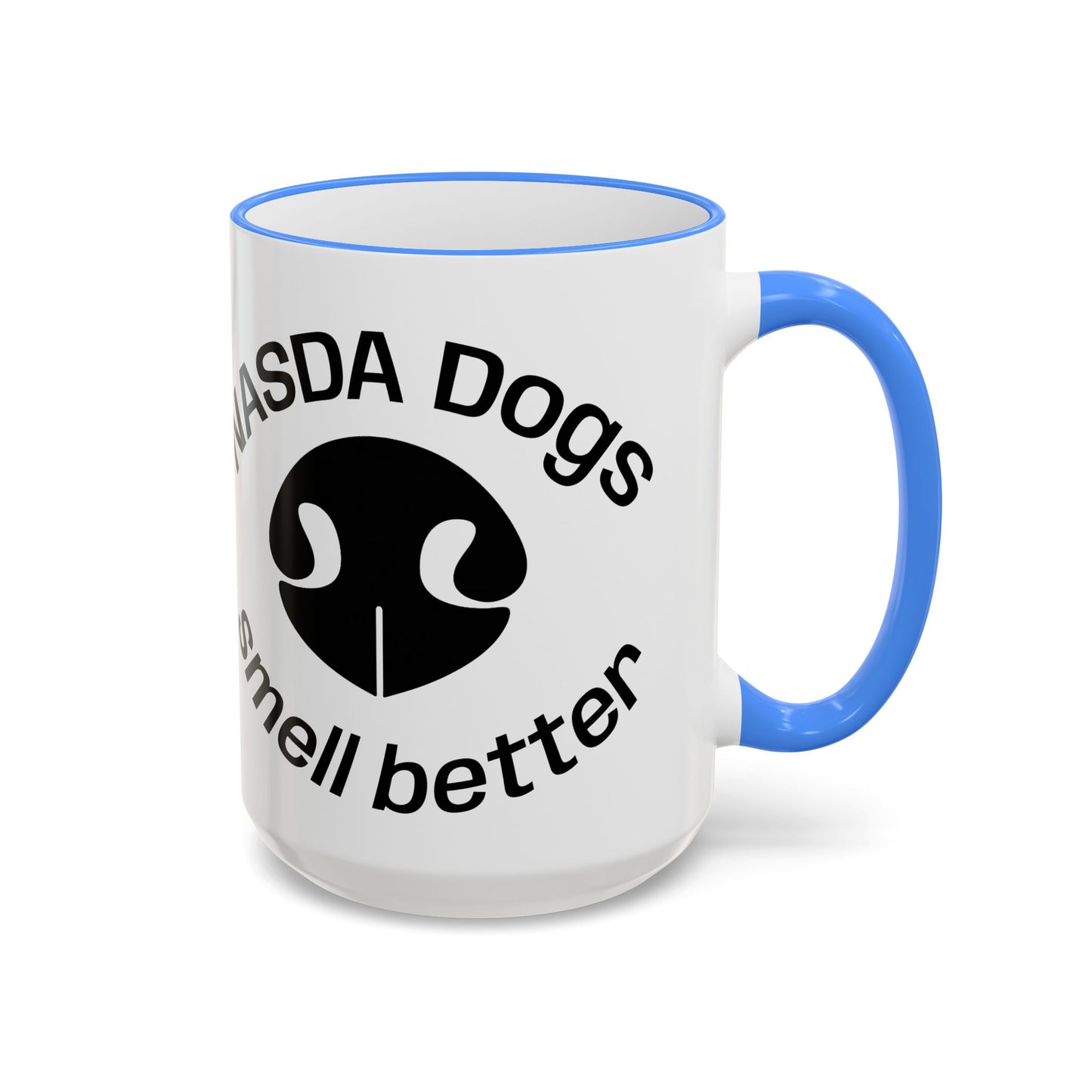 NASDA Dogs Smell Better; Accent Rim Coffee Cup, antlers