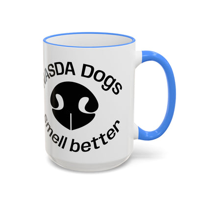 NASDA Dogs Smell Better; Accent Rim Coffee Cup, antlers