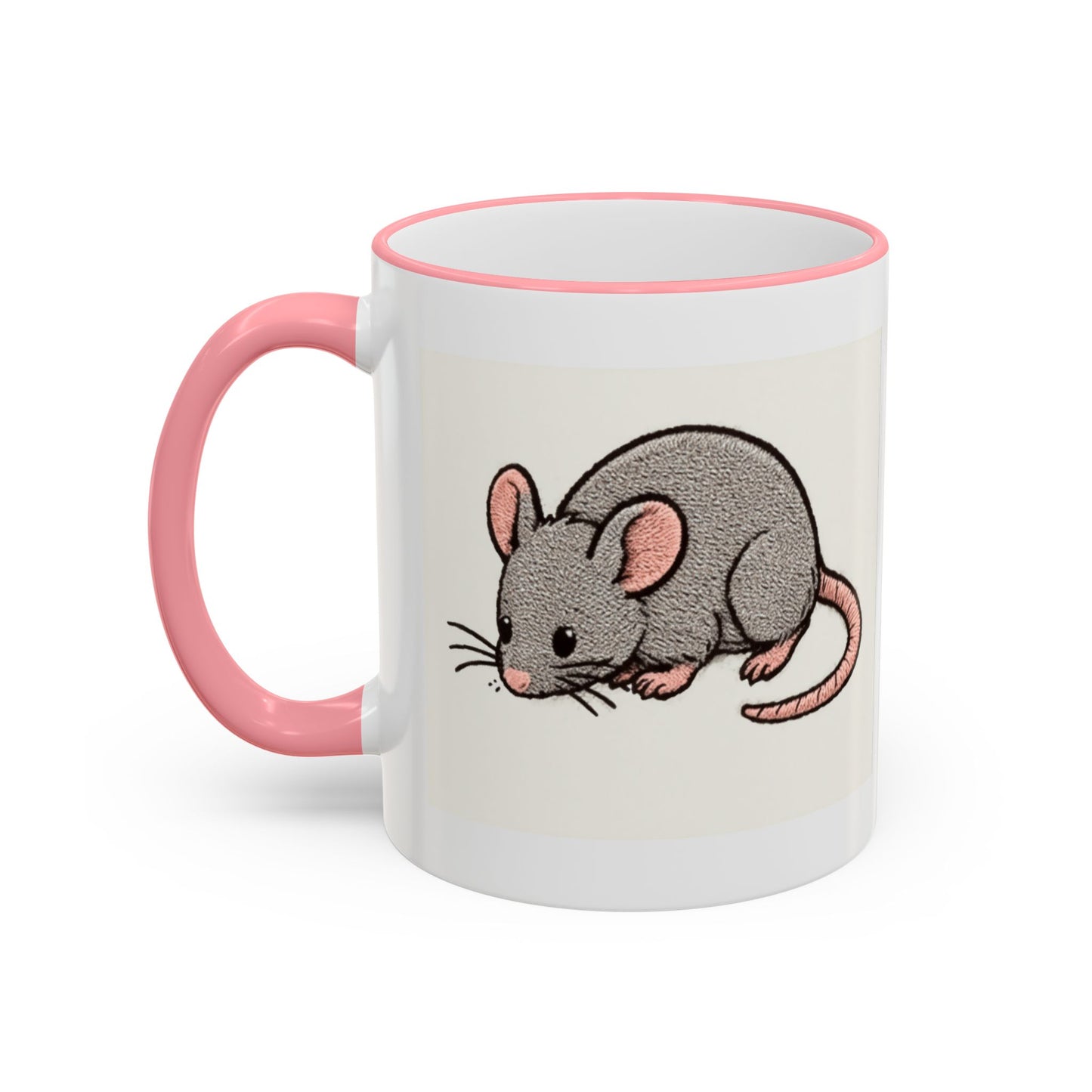 NASDA Dogs Smell Better Accent Rim Mug, rat
