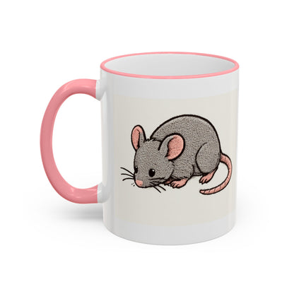 NASDA Dogs Smell Better Accent Rim Mug, rat