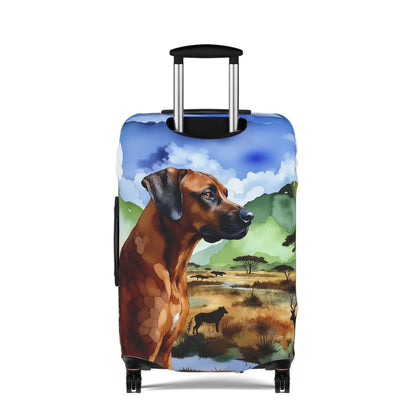 Luggage Cover, Rhodesian Ridgeback, African Plains Design