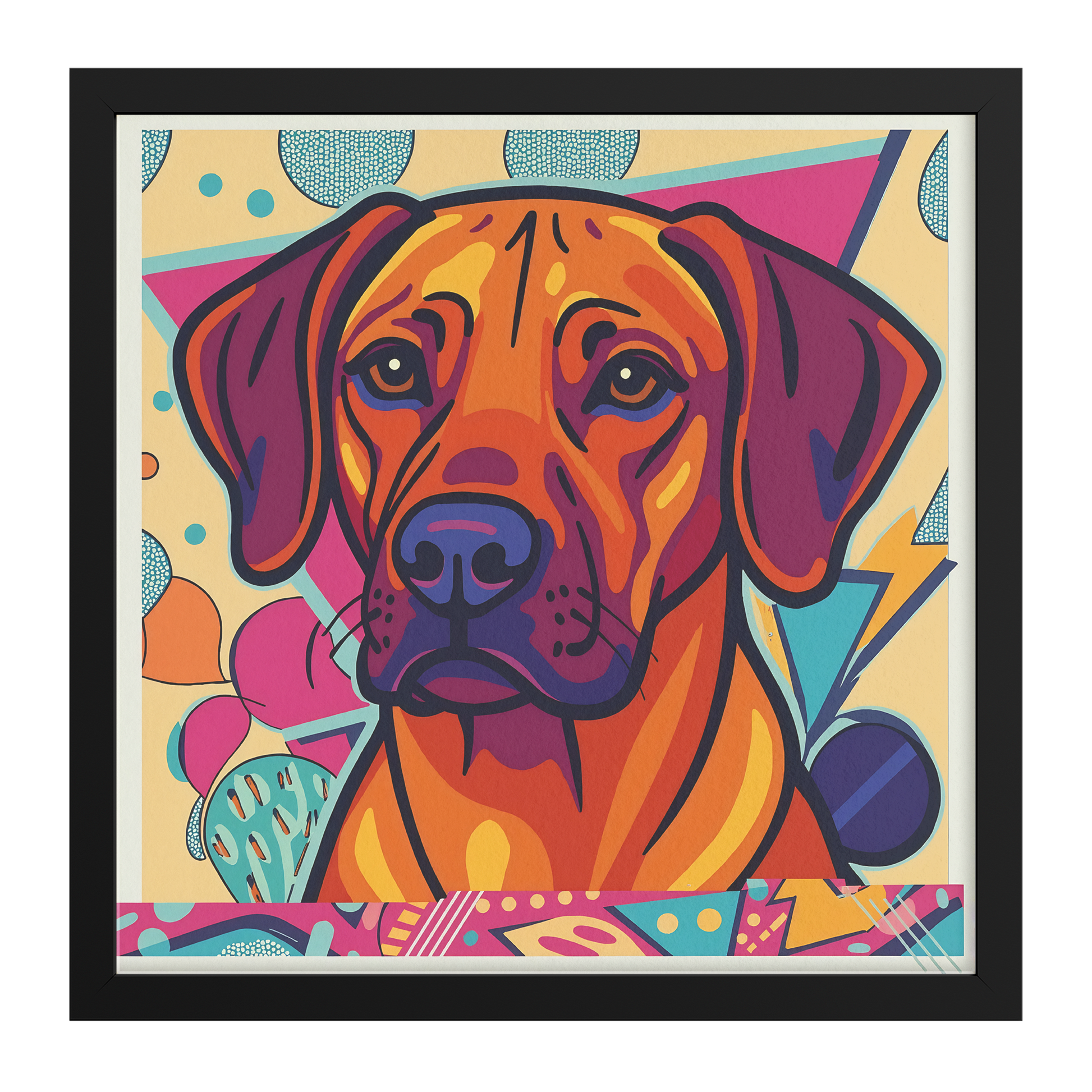 Framed_Art_Print_Rhodesian_Ridgeback_FAP_Square_Main_Black_Mockup.png