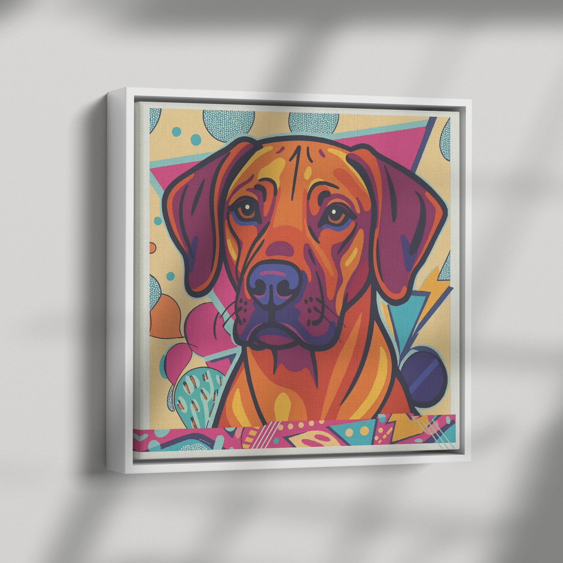 Framed_Wall_Art_Rhodesian_Ridgeback_Framed_Canvas_Square_Dramatic_Shadow_Mockup.png
