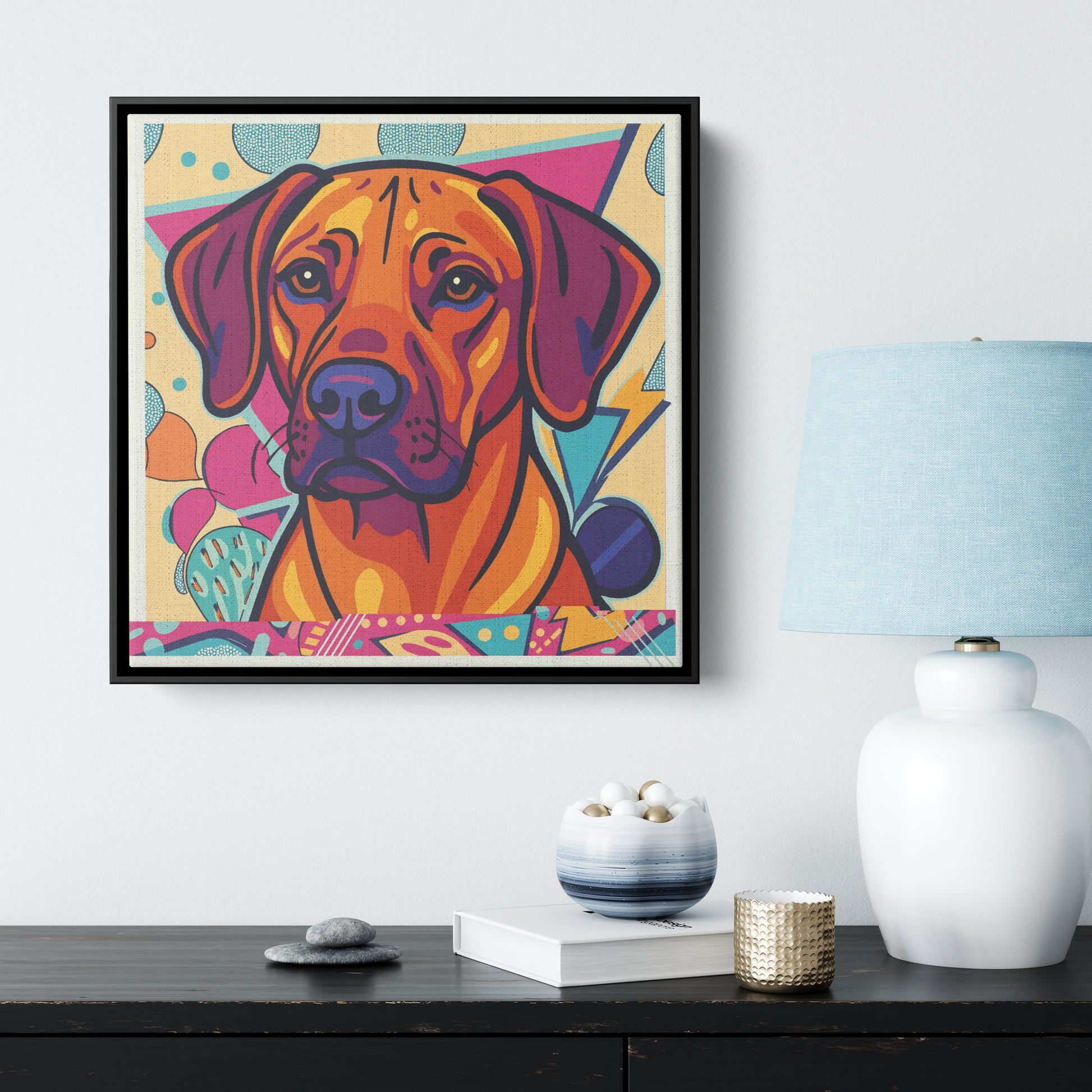 Framed_Wall_Art_Rhodesian_Ridgeback_Framed_Canvas_Square_Small_Lifestyle_Mockup.png