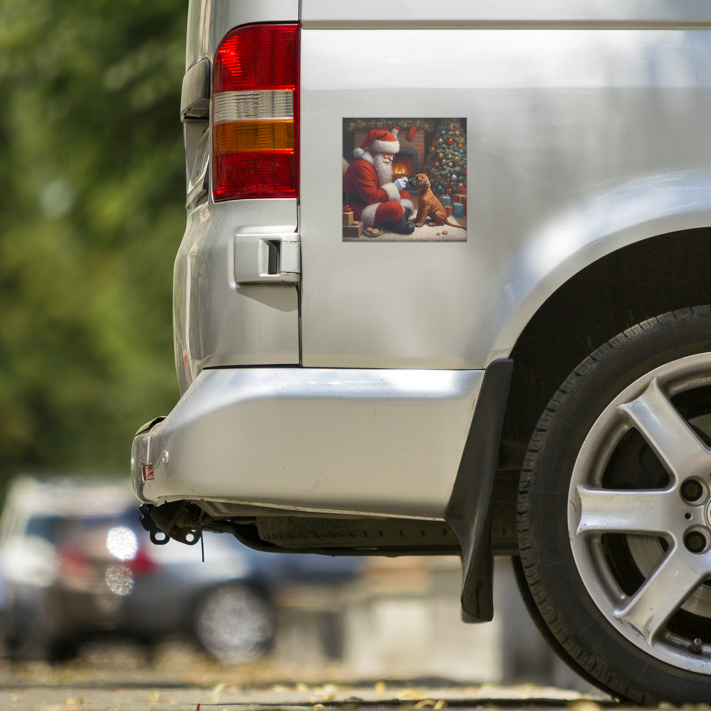 Santa_Takes_a_Break_Magnet_SquareCarMagnet_Carside_Mockup.png