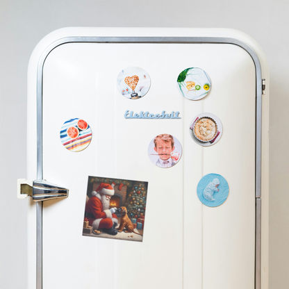 Santa_Takes_a_Break_Magnet_SquareCarMagnet_Fridge_Mockup.png