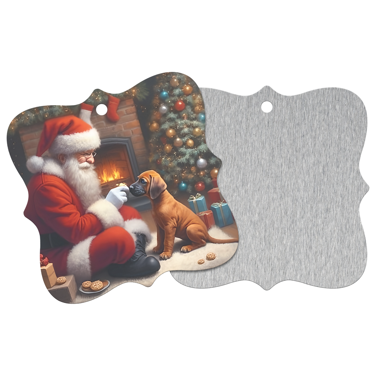Santa_Takes_a_Break_Ornament_Square_Front_Back_Mockup.png
